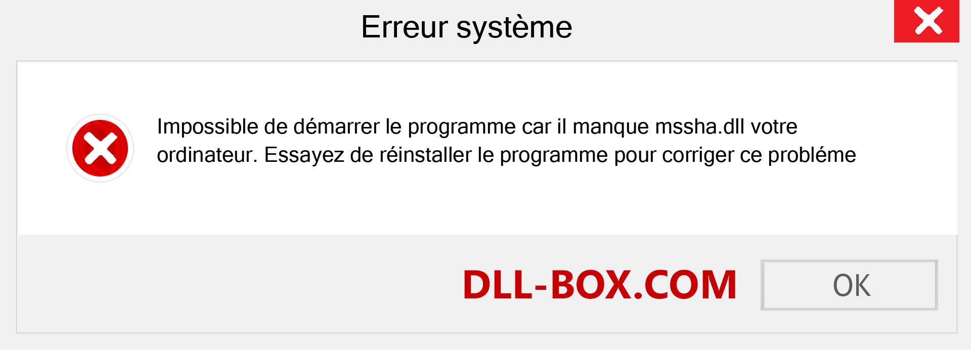 Le fichier mssha.dll est manquant ?. Télécharger pour Windows 7, 8, 10 - Correction de l'erreur manquante mssha dll sur Windows, photos, images